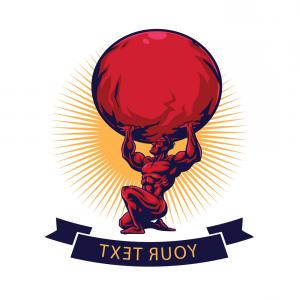 300x300 Gym Fitness Atlas Titan Logo Template Vector Studiogrfx