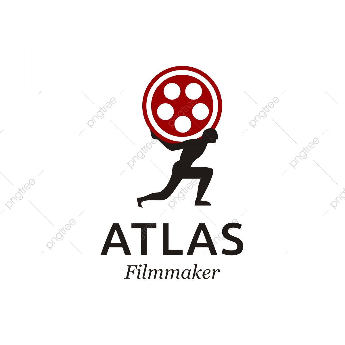 1200x1200 Atlas With Film Movie Production Logo Design, Logo, Vintage