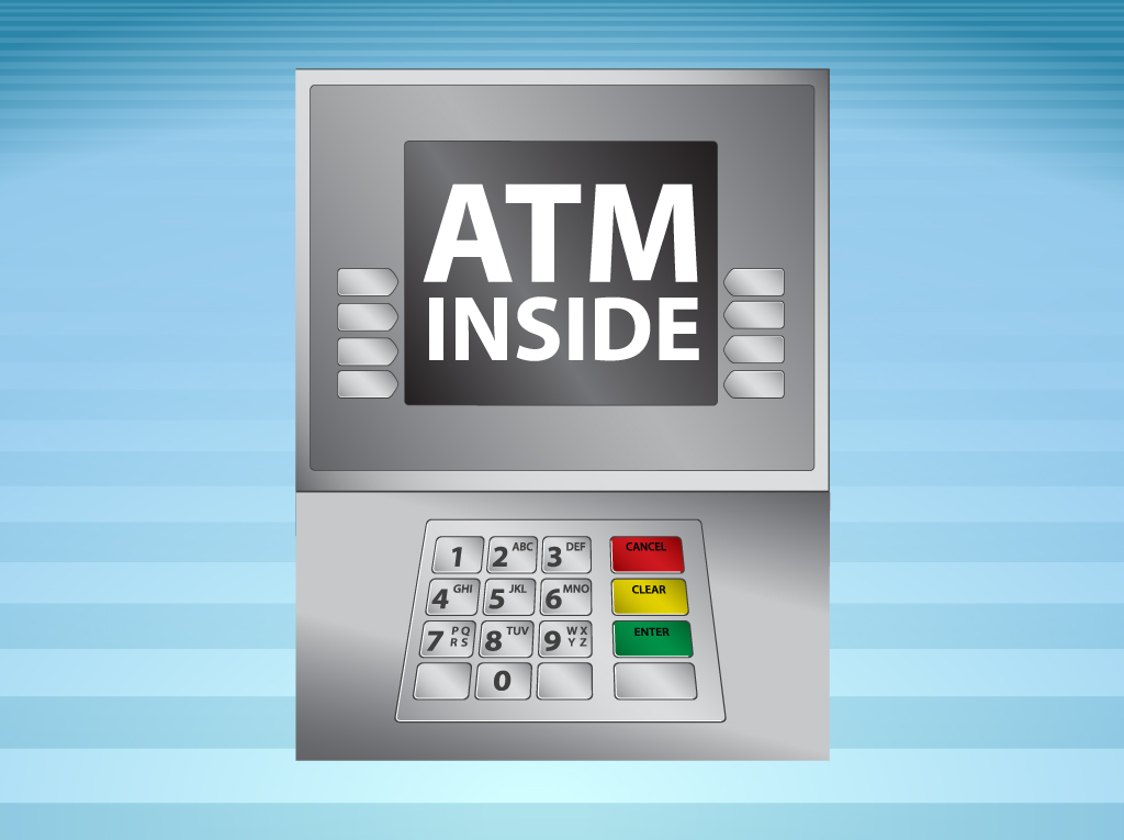 1024x765 Atm Machine Vector Vector Art Graphics