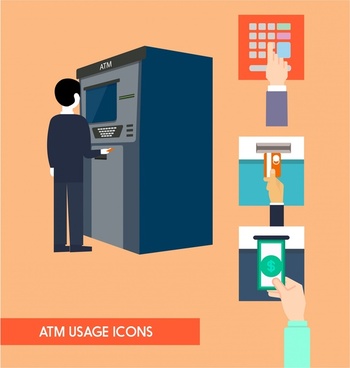 350x368 Atm Free Vector Download