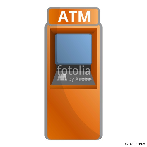 500x500 Street Atm Icon Cartoon Of Street Atm Vector Icon For Web Design