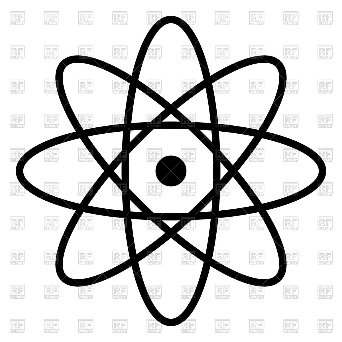 1200x1200 Atom Icon Vector Image Of Signs, Symbols, Maps