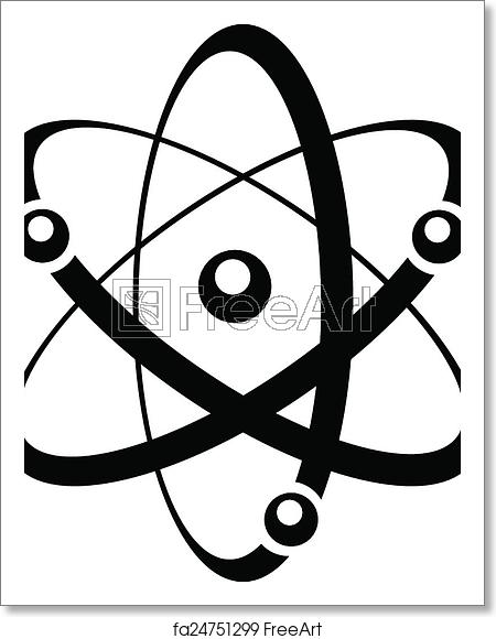 450x580 Free Art Print Of Atom Icon Atom Icon Vector Freeart