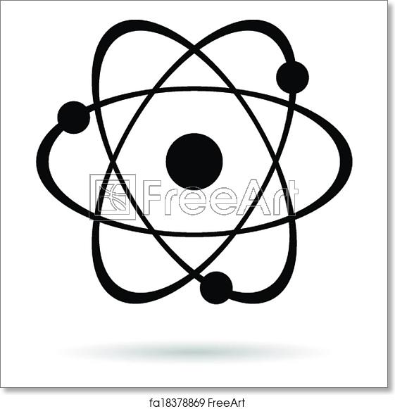 561x581 Free Art Print Of Vector Atom Icon Vector Atom Icon Isolated