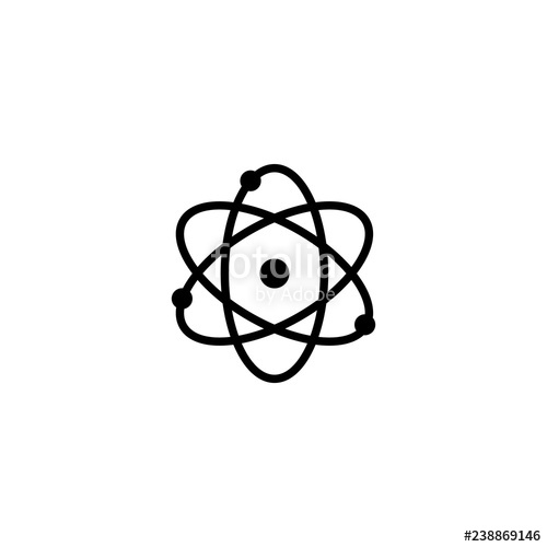 500x500 Atom Vector Icon Atom Sign On White Background Atom Icon For Web