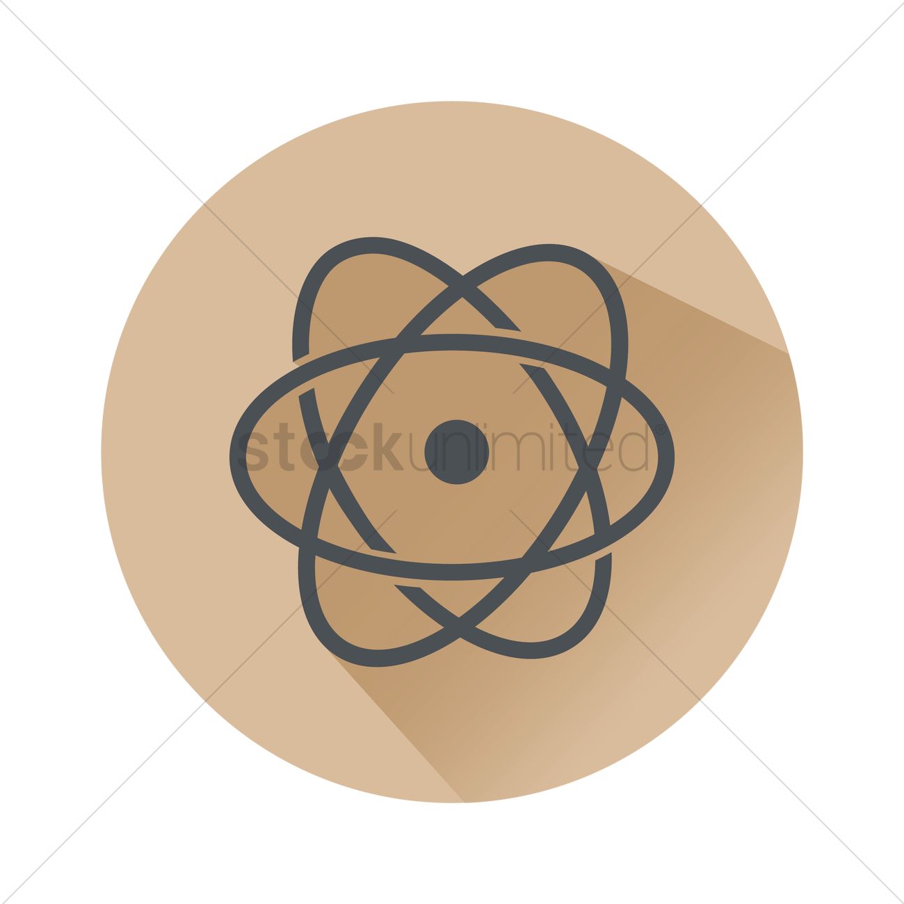 Atom Symbol Vector Image 1300x1300 Atom Symbol Vector Image
