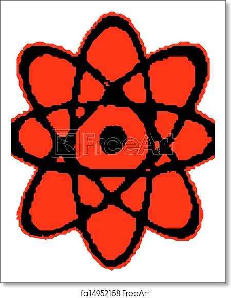 450x580 Free Art Print Of Atom Symbol Vector Freeart