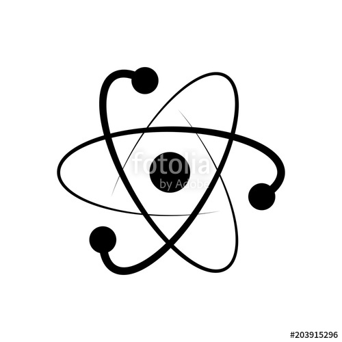 Scientific Atom Symbol, Logo, Simple Icon Stock Image And Royalty 500x500 Scientific Atom Symbol, Logo, Simple Icon Stock Image And Royalty