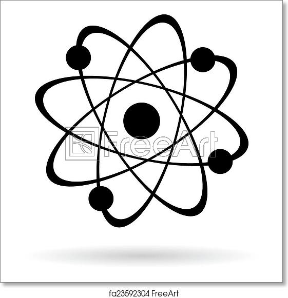 561x581 Free Art Print Of Atom Icon Atom Vector Icon Freeart
