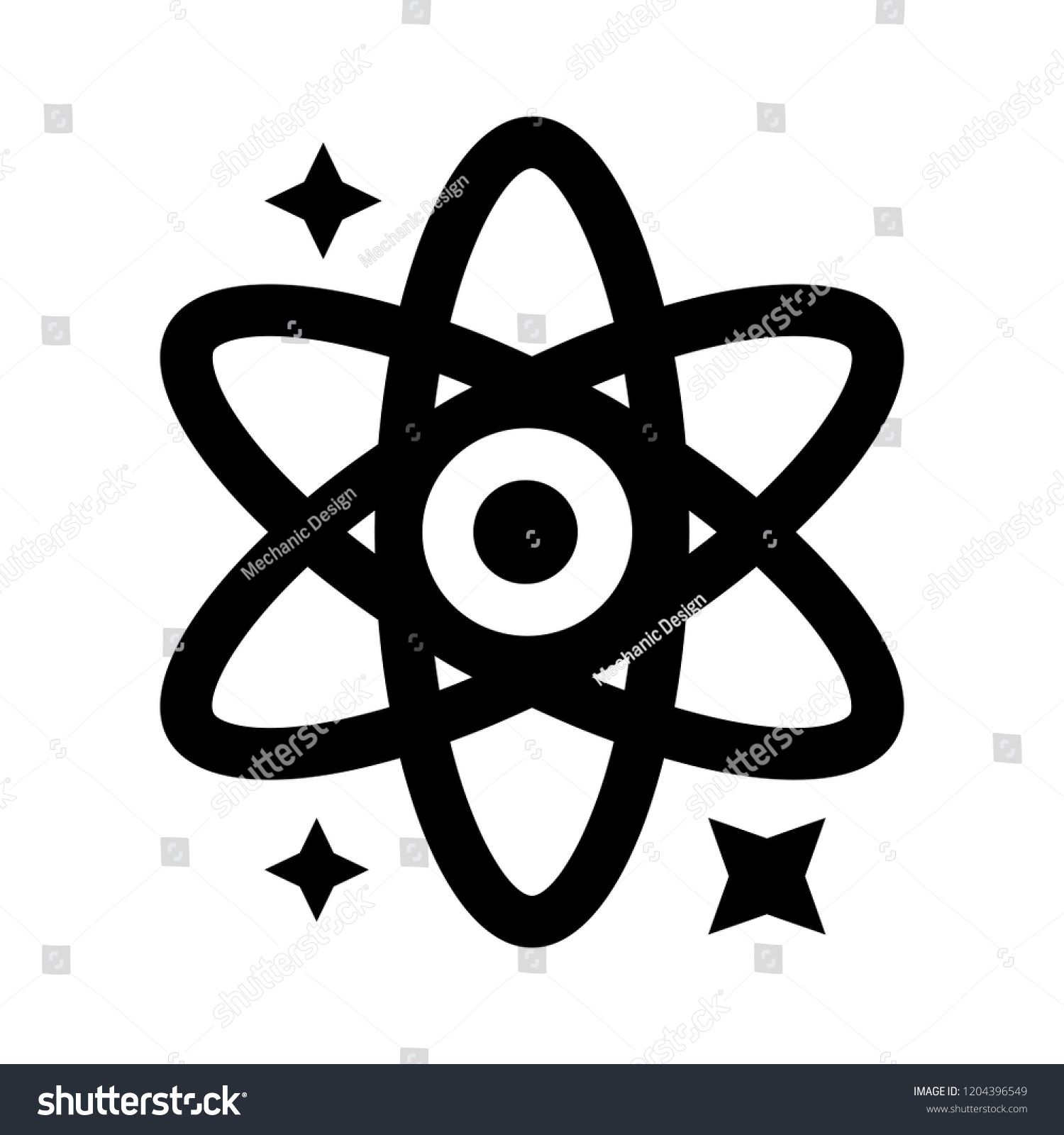 1500x1600 Nucleus Icon Atom Icon, Atom Vector Symbol, Chemistry Creative