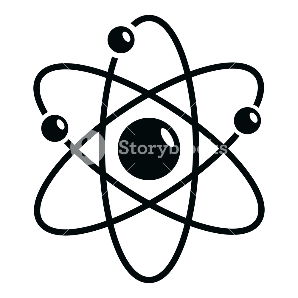 1000x1000 Atom Icon Simple Illustration Of Atom Vector Icon For Web Royalty