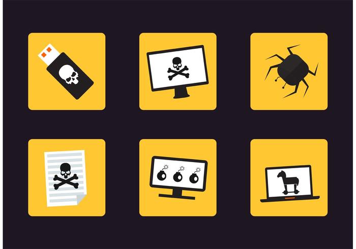 Cyber Attack Vector Icons 700x490 Cyber Attack Vector Icons