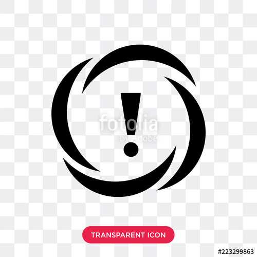 500x500 Attention Vector Icon Isolated On Transparent Background