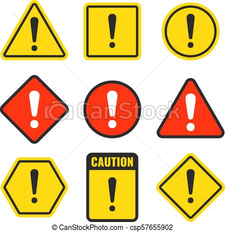 450x464 Exclamation Mark Beware Icons Attention And Caution Signs Hazard