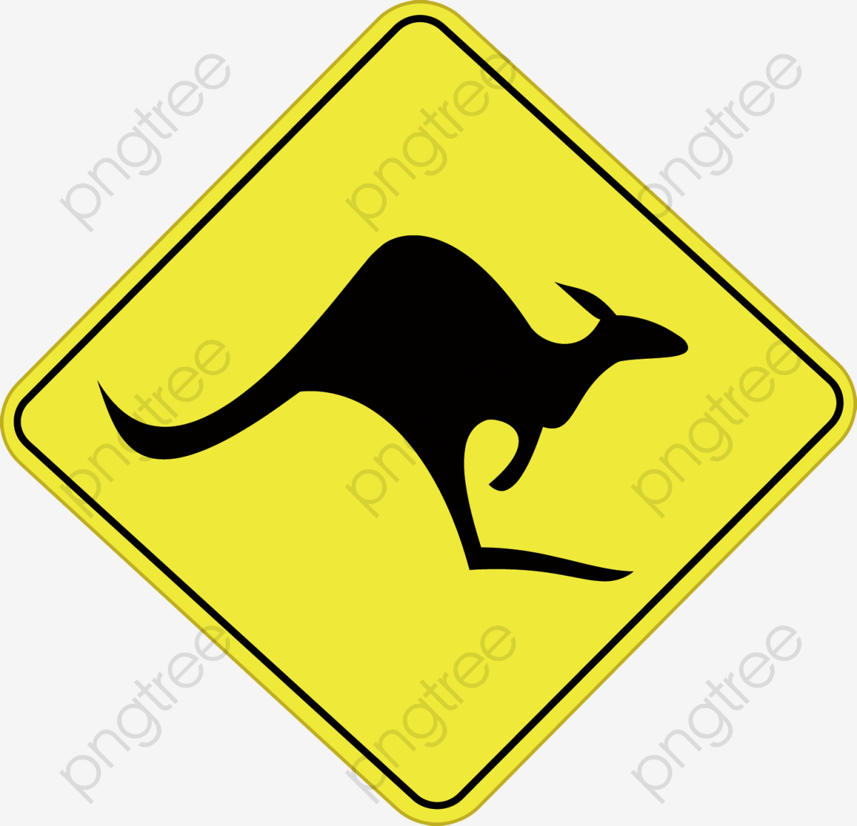 1200x1156 Vector Attention Kangaroo, Australia, Notice Kangaroo, Marker Free