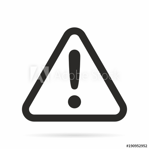 500x500 Warning, Attention Vector Icon