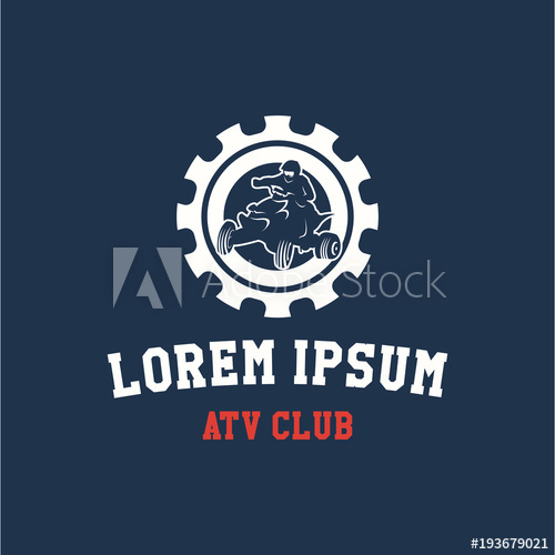 500x500 Atv Club Logo Vector Template Design