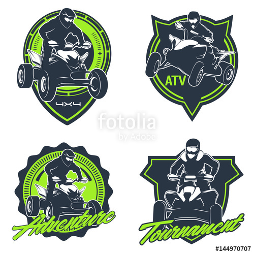 500x500 Set Of Atv Vehicle Logo And Emblems Stock Image And Royalty Free