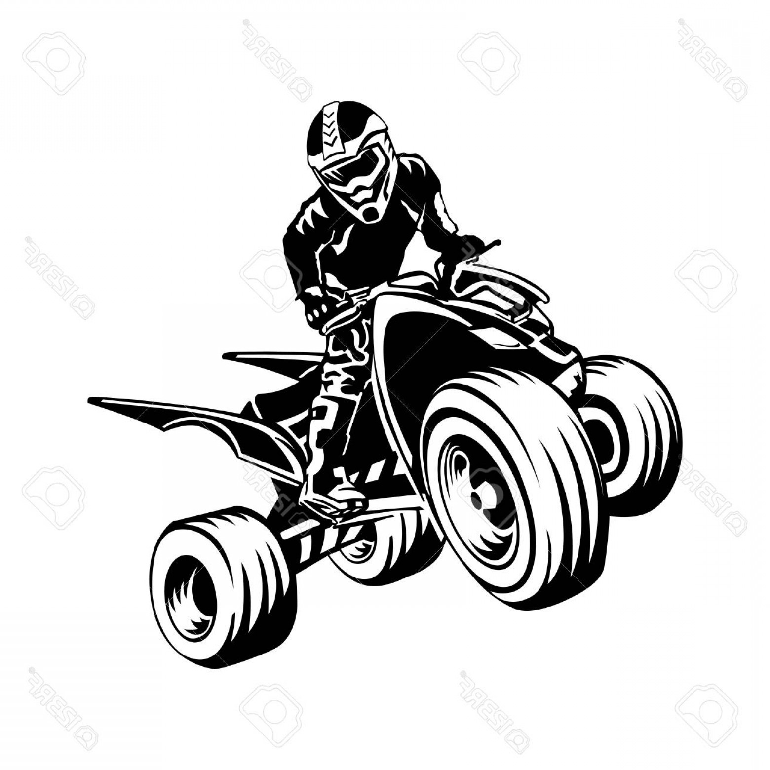 1560x1560 Photostock Vector Quad Bike Silhouette Atv Design On A White