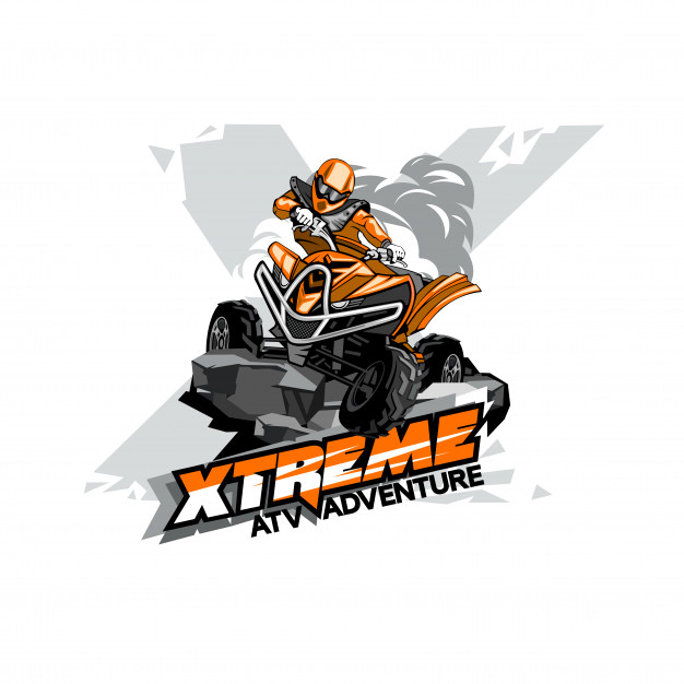 626x626 Quad Bike Off Road Atv Logo, Extreme Adventure Vector Premium