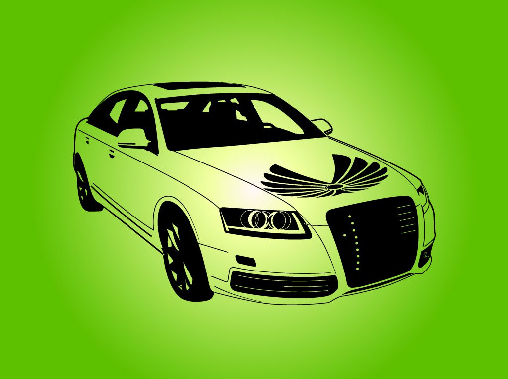Audi Car Vector Vector Art Graphics 1024x765 Audi Car Vector Vector Art Graphics