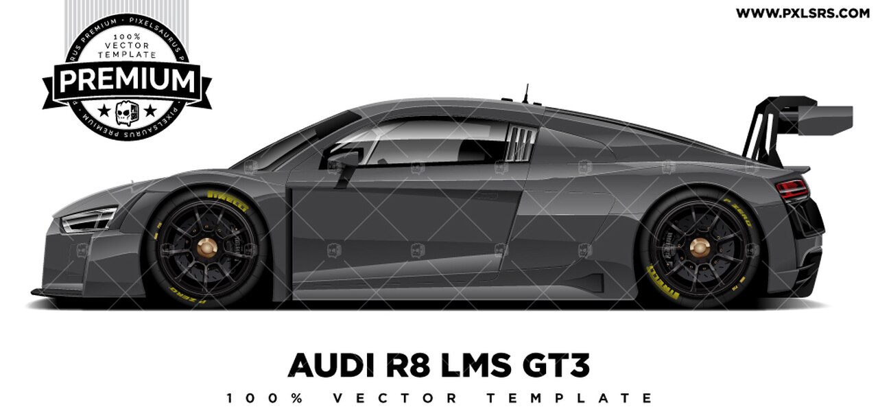 Audi Lms 'premium' Vector Template 1280x609 Audi Lms 'premium' Vector Template