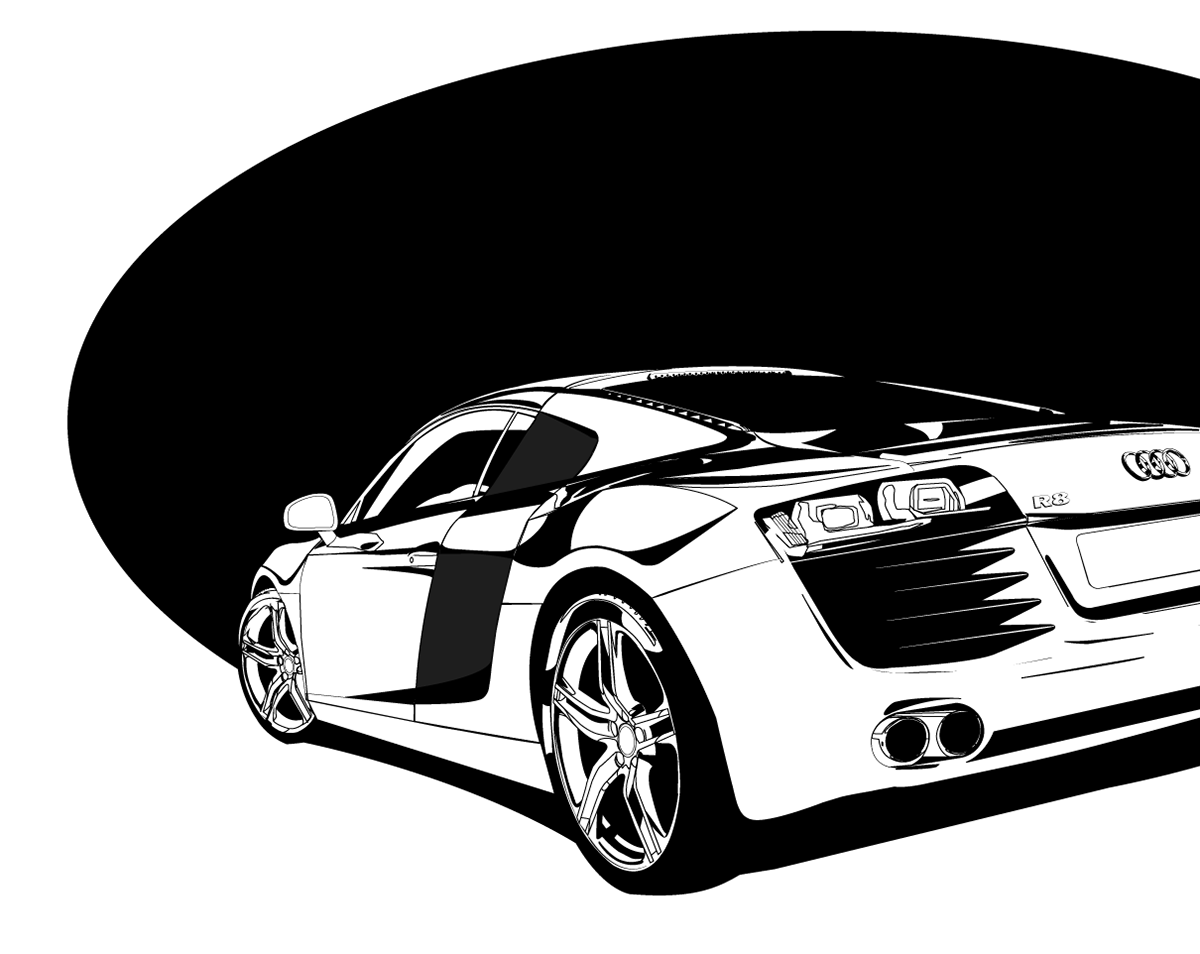 Audi r8 vector