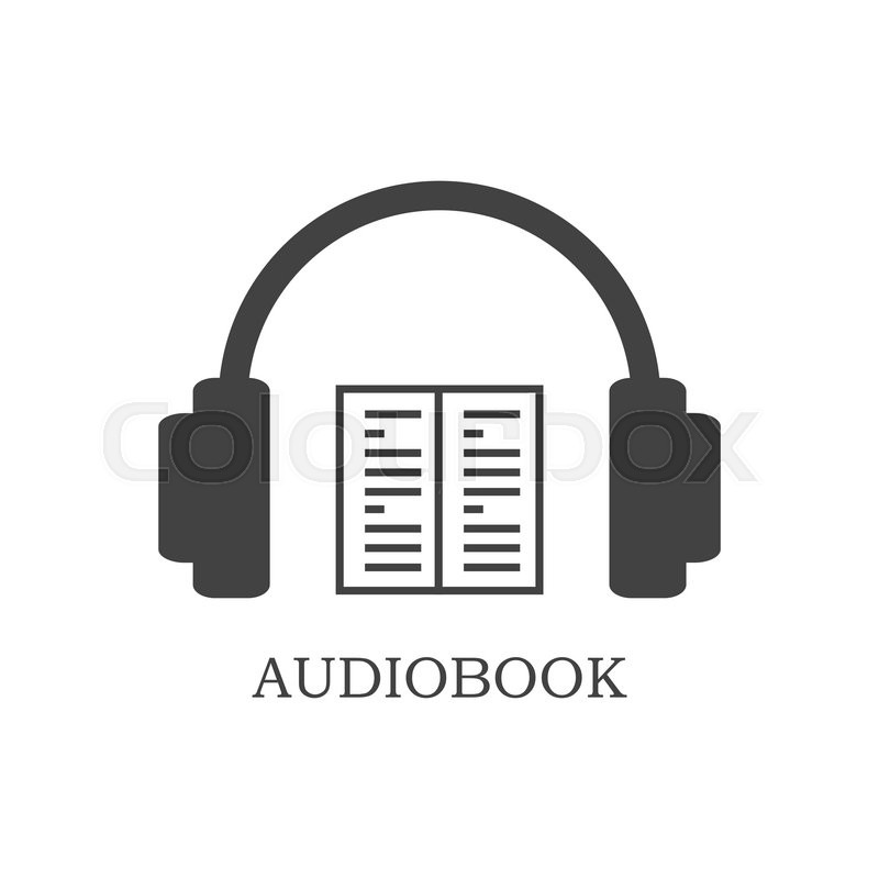 800x800 Grey Audiobook Icon On White Stock Vector Colourbox