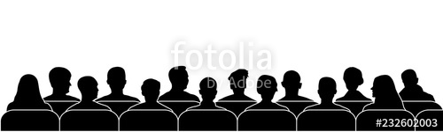 500x150 Audience Cinema, Theater Public Presentation Anonymous Faces