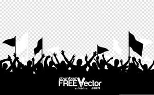 300x186 Free Clipart Of Audience Silhouette Free Images