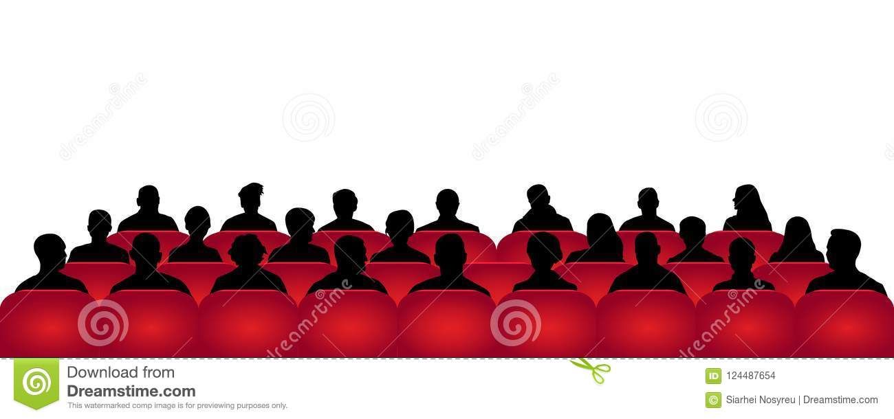 1300x610 Audience Cinema, Theater Crowd Of People In The Auditorium
