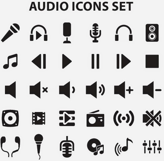 Audio Icons Set Free Vector In Encapsulated Postscript 528x516 Audio Icons Set Free Vector In Encapsulated Postscript