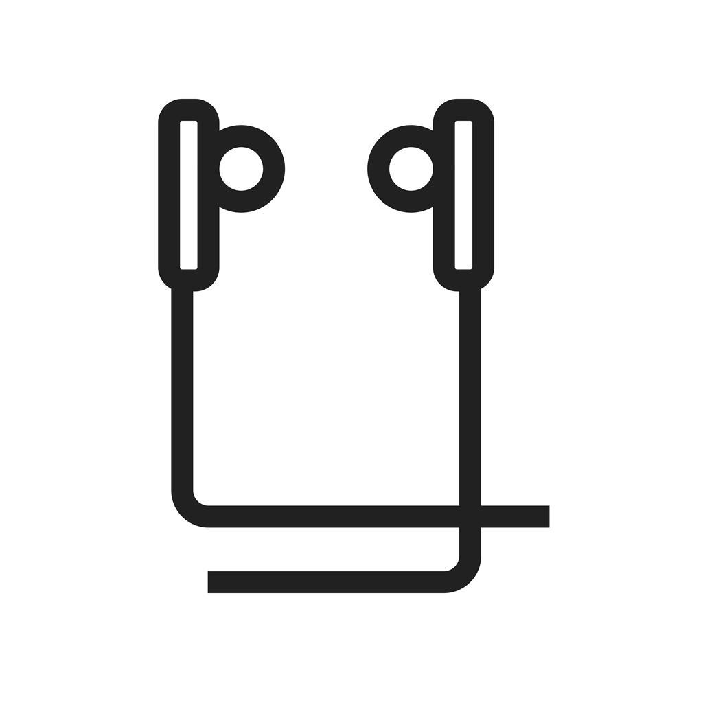 Earphones Line Icon 1024x1024 Earphones Line Icon