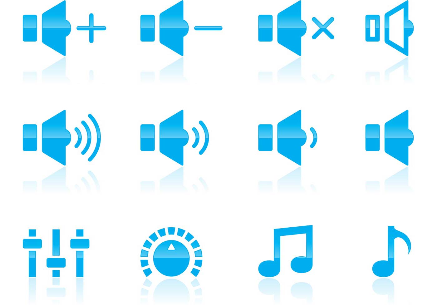 Volume And Audio Icons 1400x980 Volume And Audio Icons