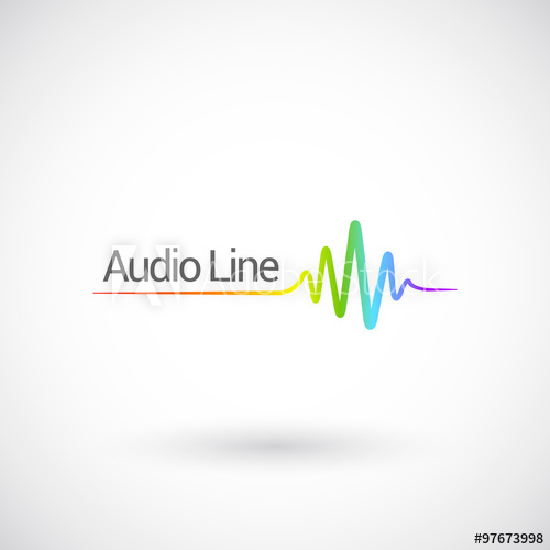 Sound Audio Waves, Vector Logo Design Template 500x500 Sound Audio Waves, Vector Logo Design Template