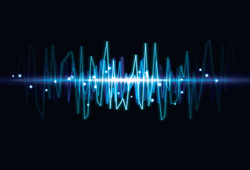 500x340 Various Audio Wave Light Vector Backgrounds Set Free Download