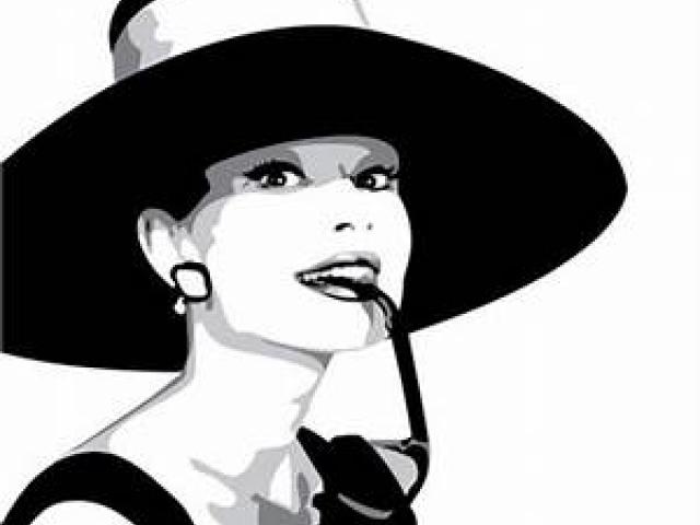 640x480 Audrey Hepburn Holly Golightly Vector Milo