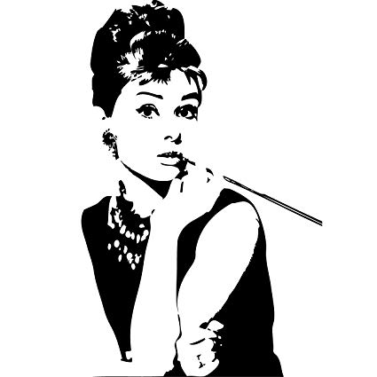 425x425 Collection Of 'audrey Hepburn Silhouette Images' Download More