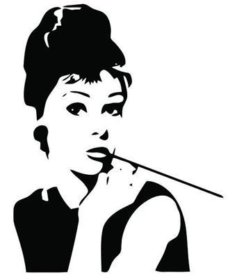 328x402 Audrey Hepburn Sizes And Prices Vinyl Decal Wall Art Decor
