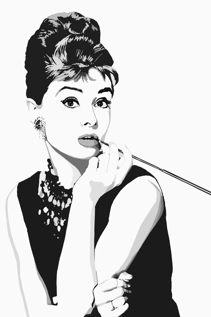 Audrey Hepburn Vector Natalie Runnels 683x1024 Audrey Hepburn Vector Natalie Runnels