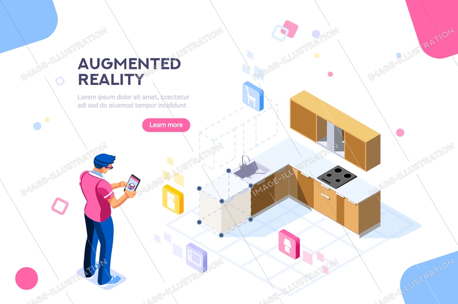 910x605 Augmented Reality Vector Design