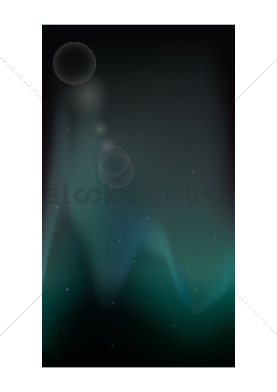 919x1300 Aurora Borealis Background Vector Image