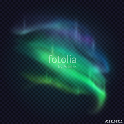 500x500 Realistic Northern Lights Vector Aurora Borealis On Transparent