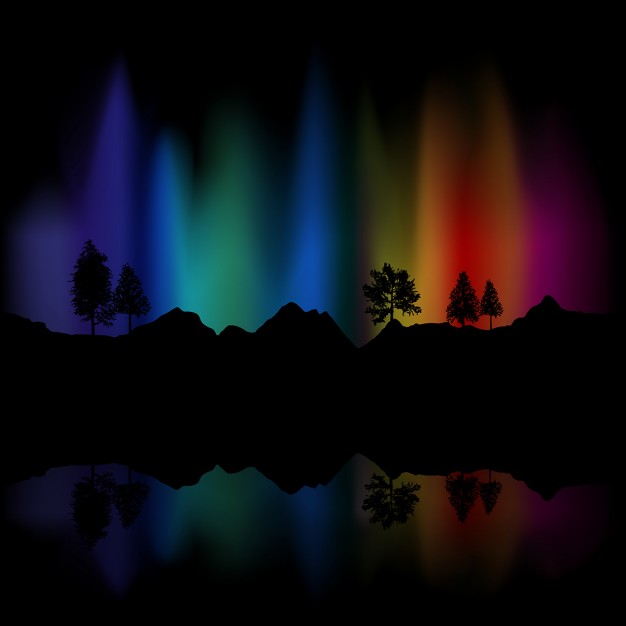 626x626 Background With Aurora Vector Free Download