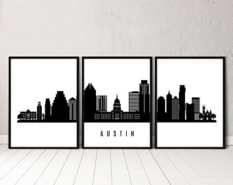 340x270 Austin Skyline Etsy