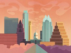 236x177 Collection Of 'austin Skyline Drawing' Download More Than