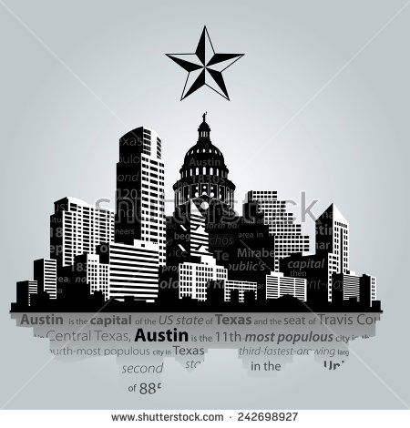 450x470 Austin Skyline Clipart