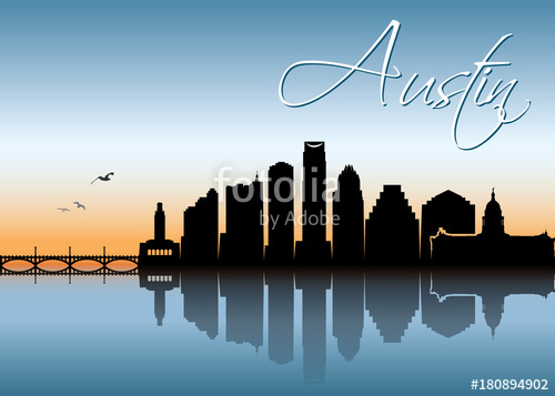 500x357 Austin Skyline Stock Image And Royalty Free Vector