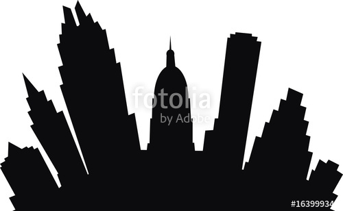 500x308 Cartoon Skyline Silhouette Of The City Of Austin, Texas, Usa
