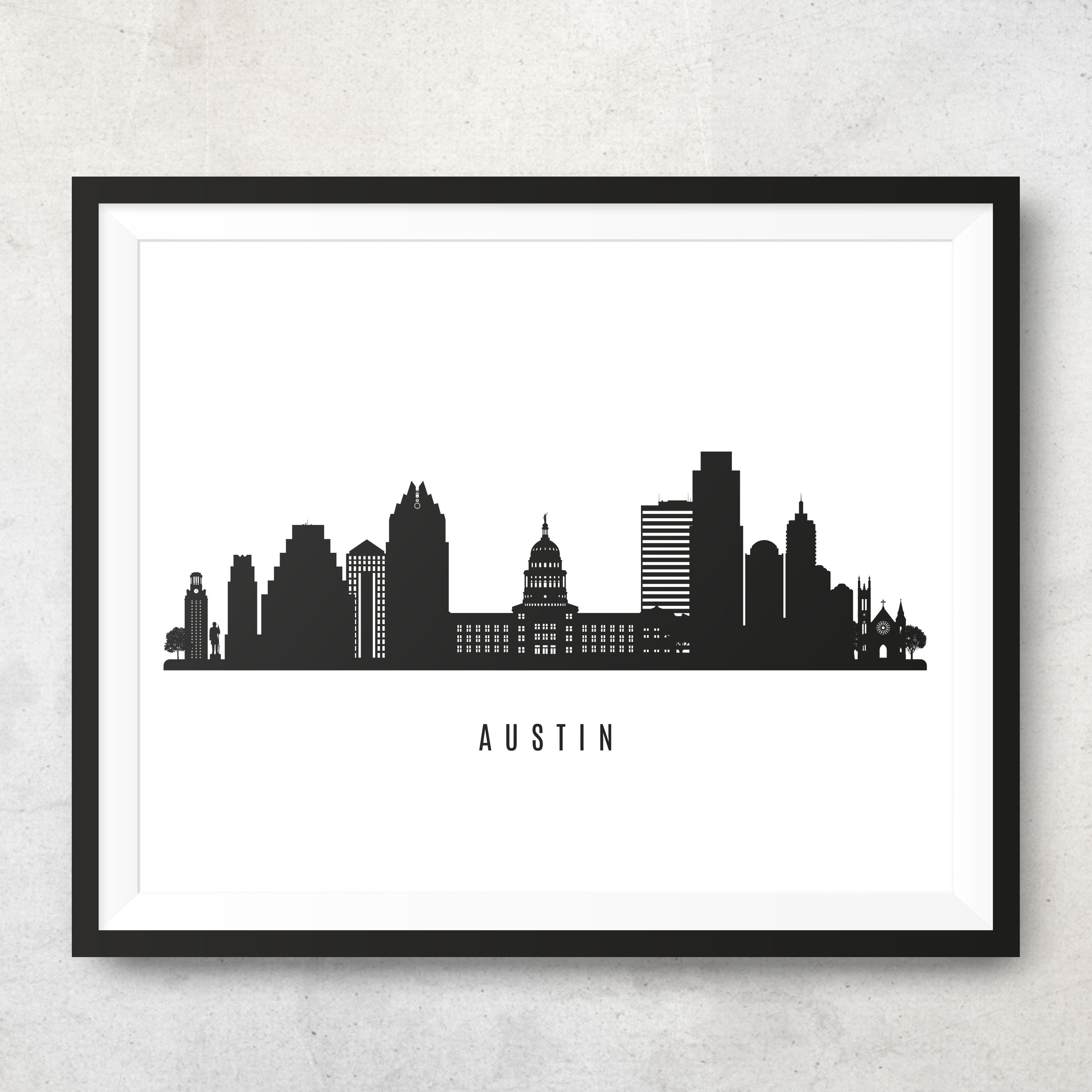 Austin Skyline Vector at Vectorified.com | Collection of Austin Skyline ...